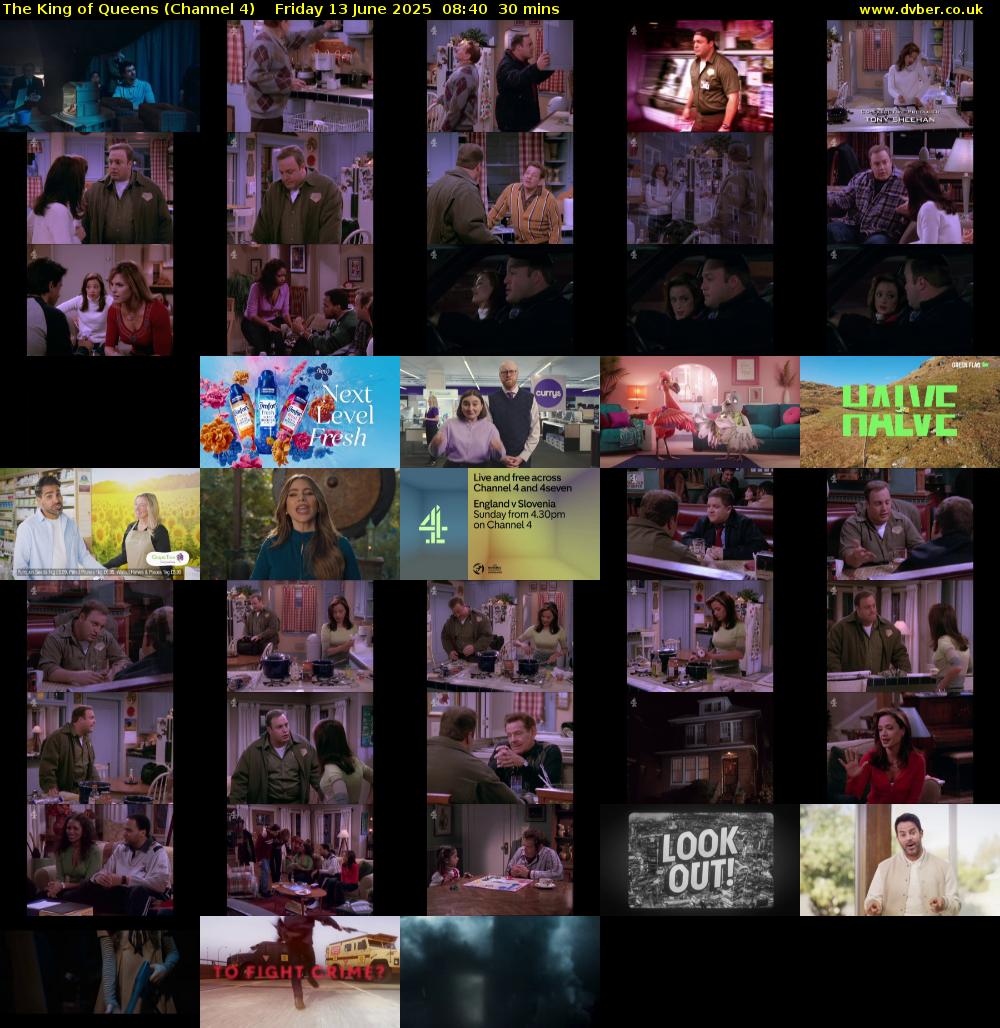 The King of Queens (Channel 4) Friday 13 June 2025 08:40 - 09:10
