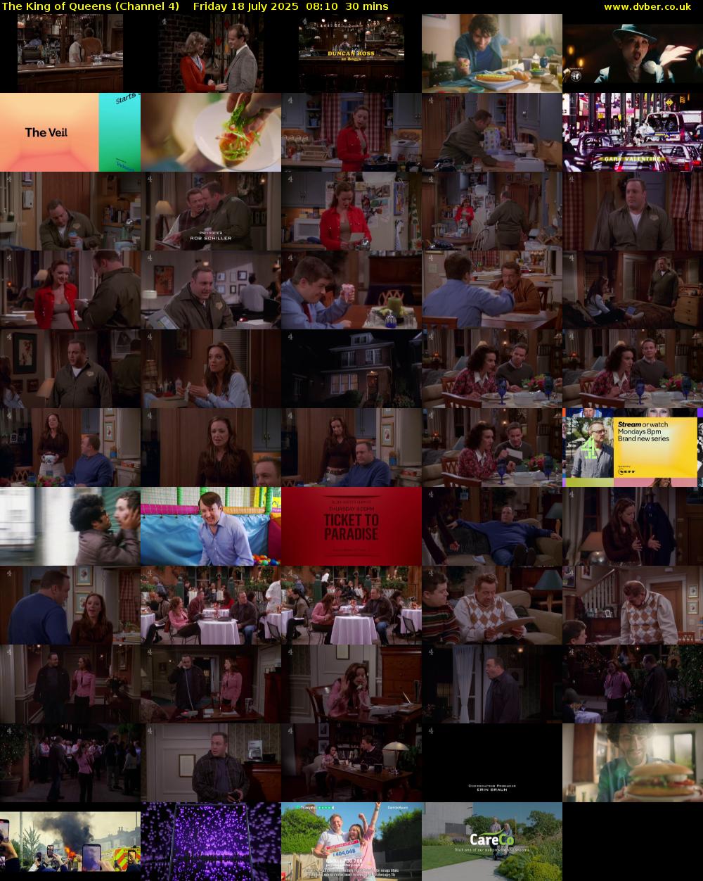 The King of Queens (Channel 4) Friday 18 July 2025 08:10 - 08:40