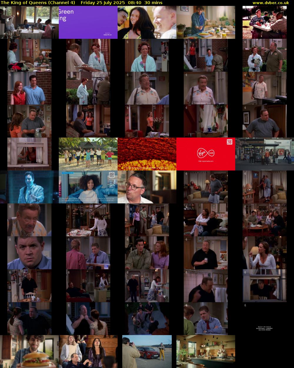 The King of Queens (Channel 4) Friday 25 July 2025 08:40 - 09:10