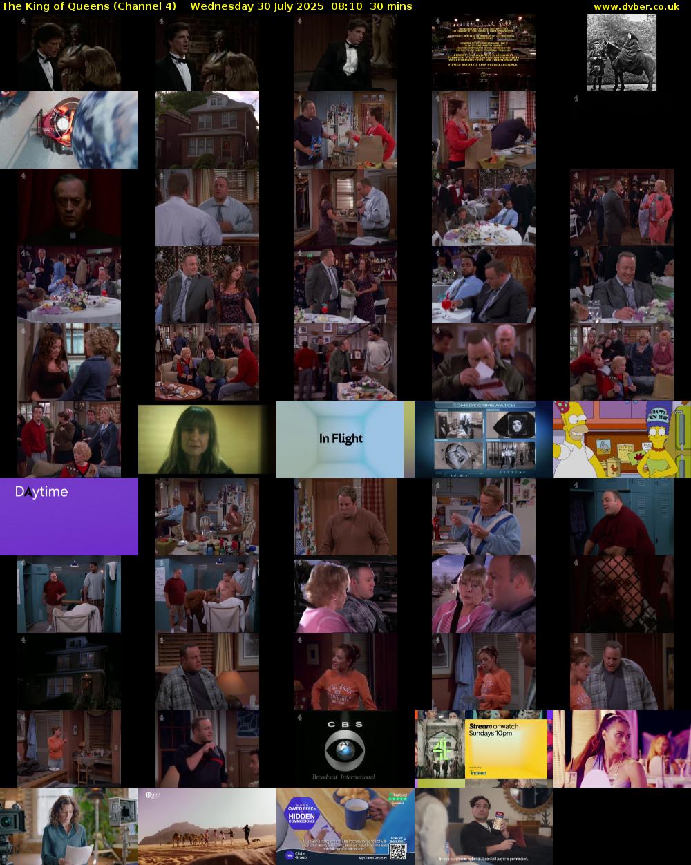 The King of Queens (Channel 4) Wednesday 30 July 2025 08:10 - 08:40
