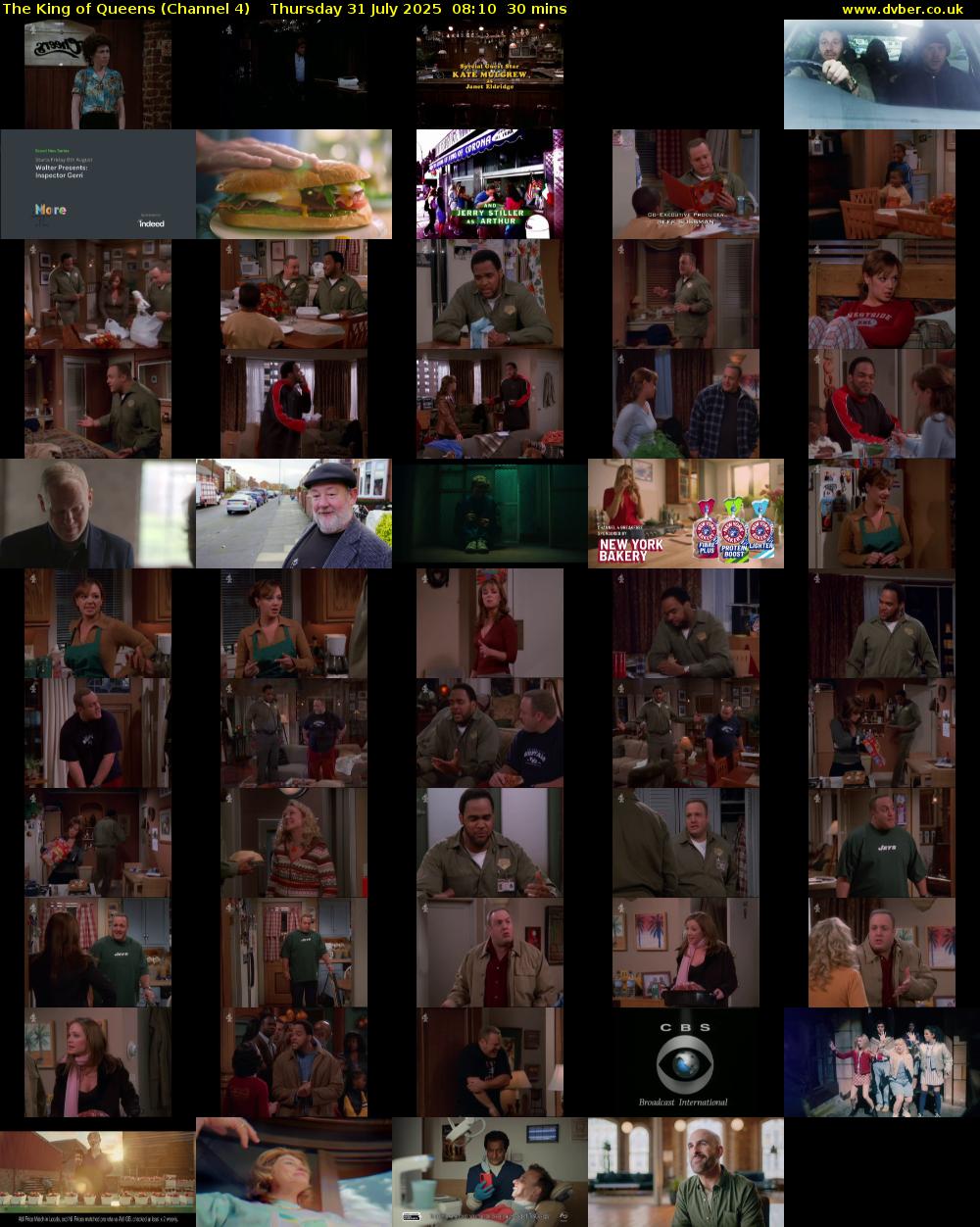 The King of Queens (Channel 4) Thursday 31 July 2025 08:10 - 08:40