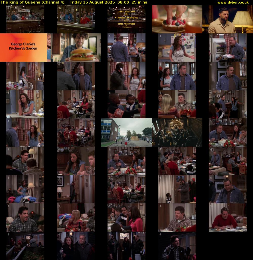 The King of Queens (Channel 4) Friday 15 August 2025 08:00 - 08:25