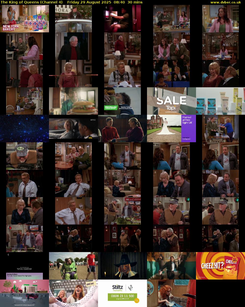 The King of Queens (Channel 4) Friday 29 August 2025 08:40 - 09:10