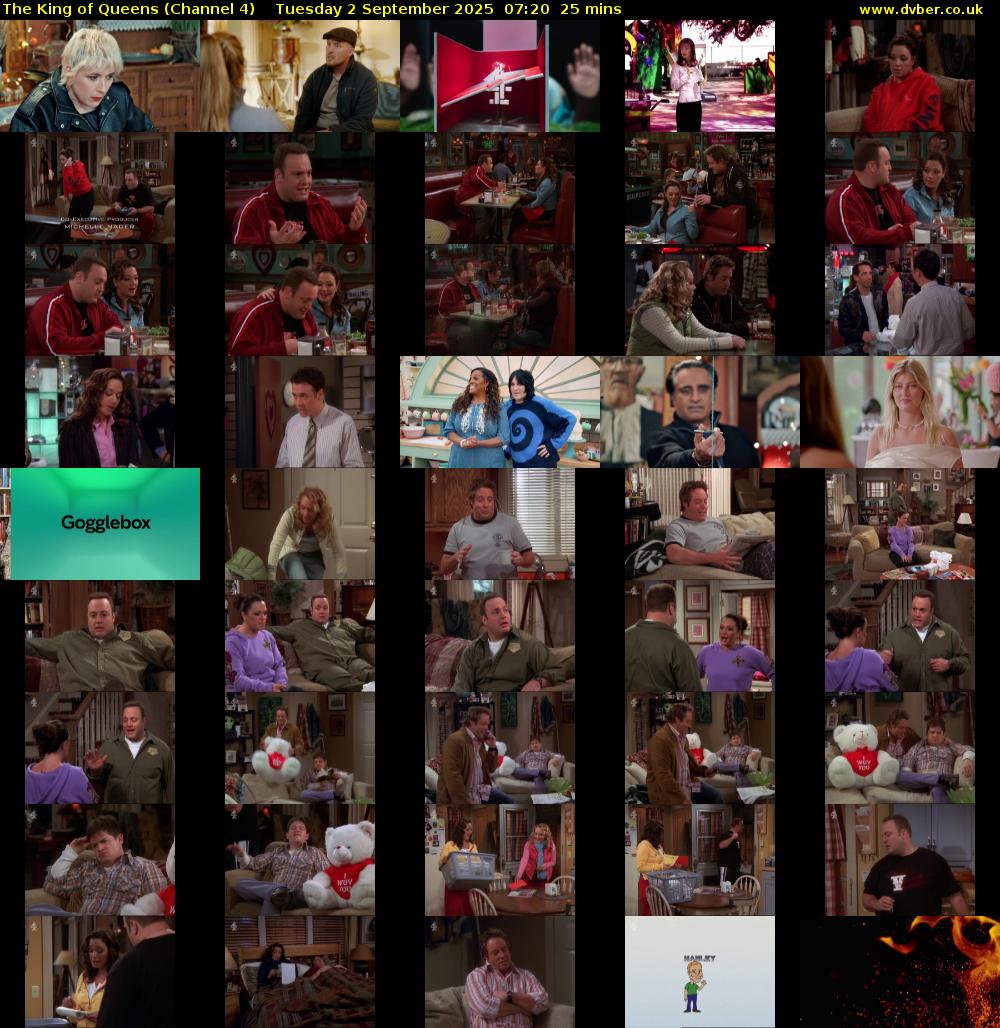 The King of Queens (Channel 4) Tuesday 2 September 2025 07:20 - 07:45