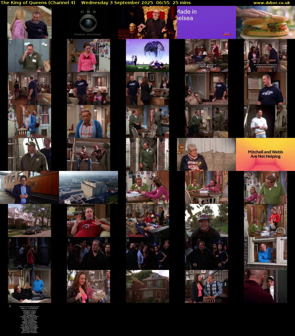 The King of Queens (Channel 4) Wednesday 3 September 2025 06:55 - 07:20