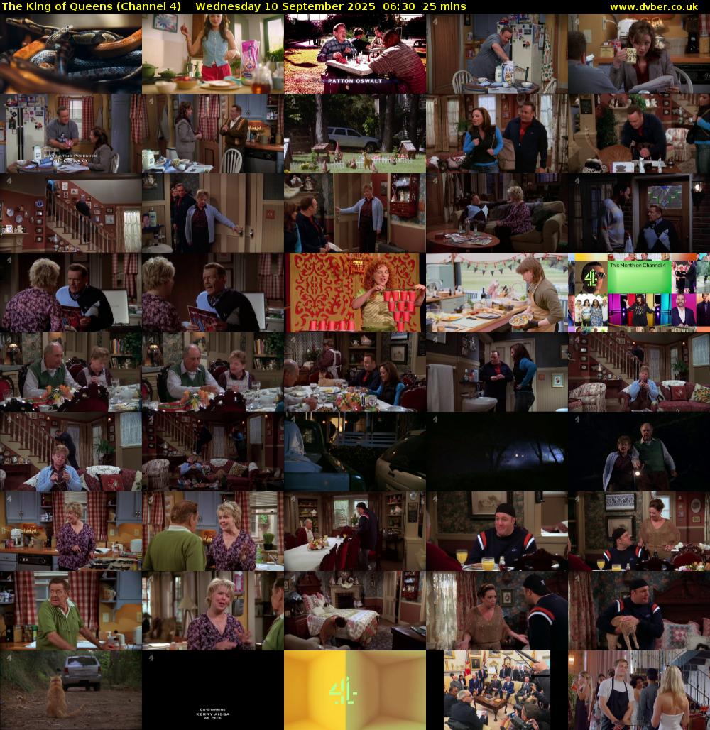 The King of Queens (Channel 4) Wednesday 10 September 2025 06:30 - 06:55