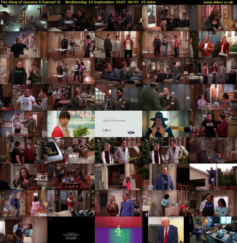The King of Queens (Channel 4) Wednesday 10 September 2025 06:55 - 07:20