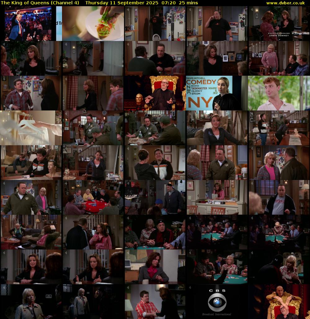 The King of Queens (Channel 4) Thursday 11 September 2025 07:20 - 07:45