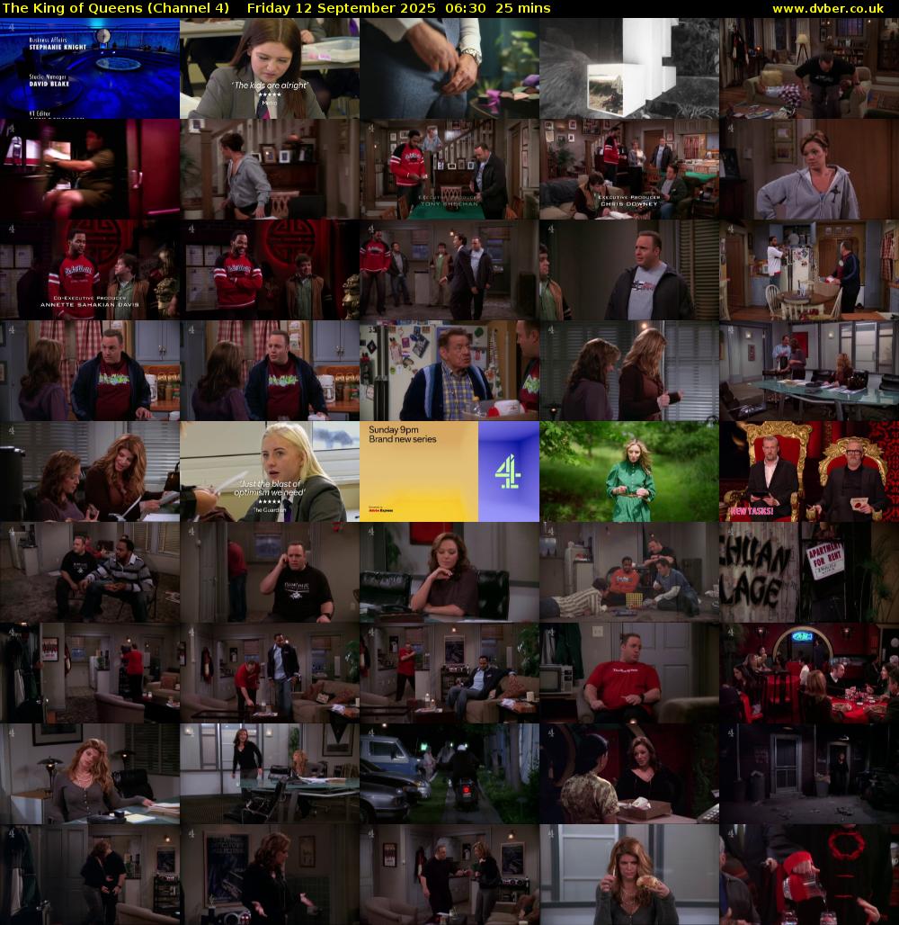 The King of Queens (Channel 4) Friday 12 September 2025 06:30 - 06:55