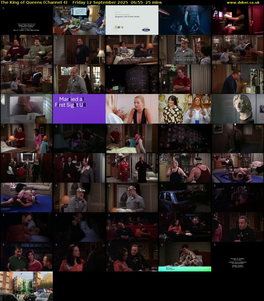 The King of Queens (Channel 4) Friday 12 September 2025 06:55 - 07:20