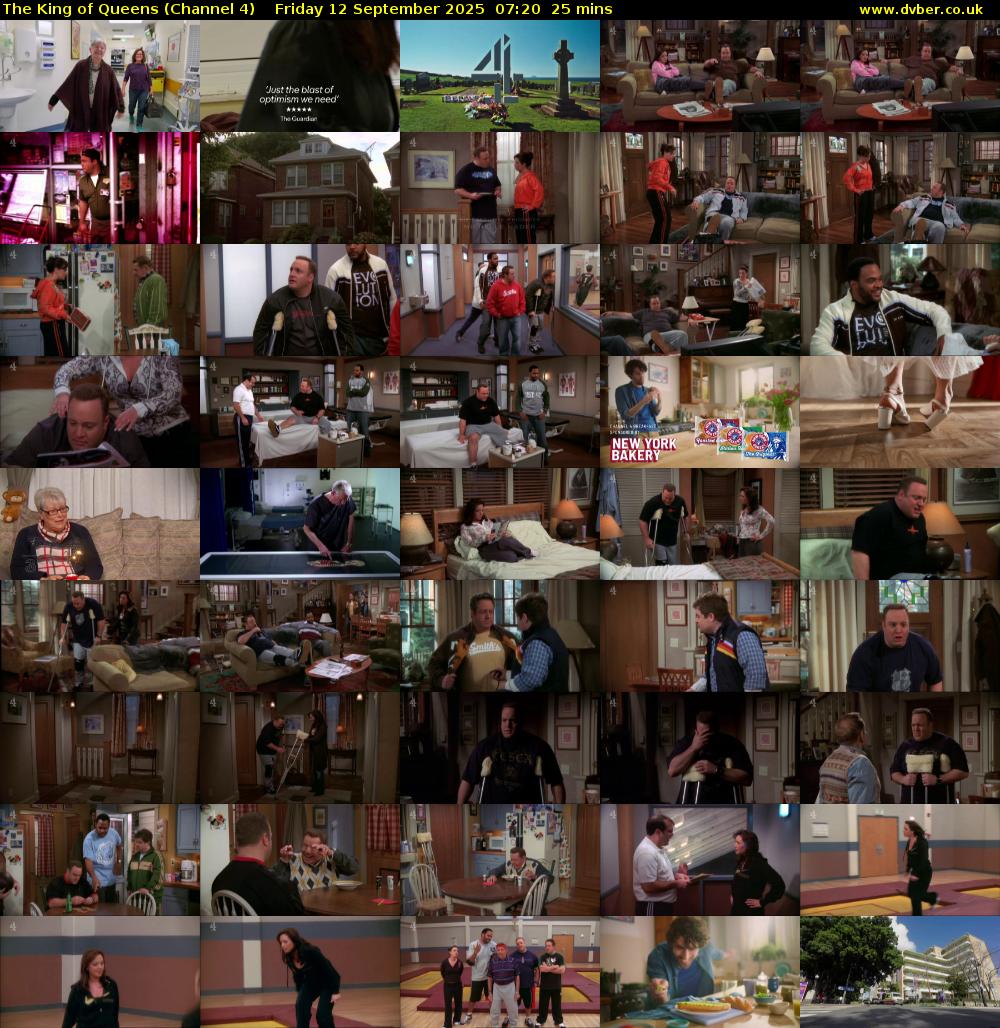 The King of Queens (Channel 4) Friday 12 September 2025 07:20 - 07:45