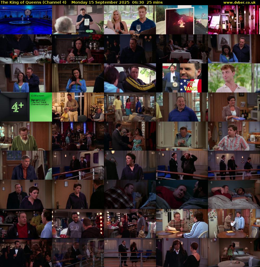 The King of Queens (Channel 4) Monday 15 September 2025 06:30 - 06:55