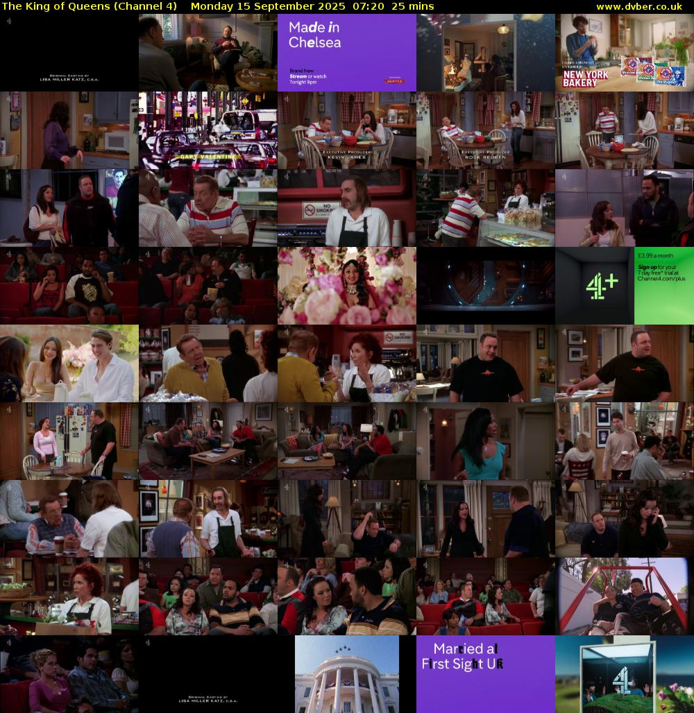 The King of Queens (Channel 4) Monday 15 September 2025 07:20 - 07:45