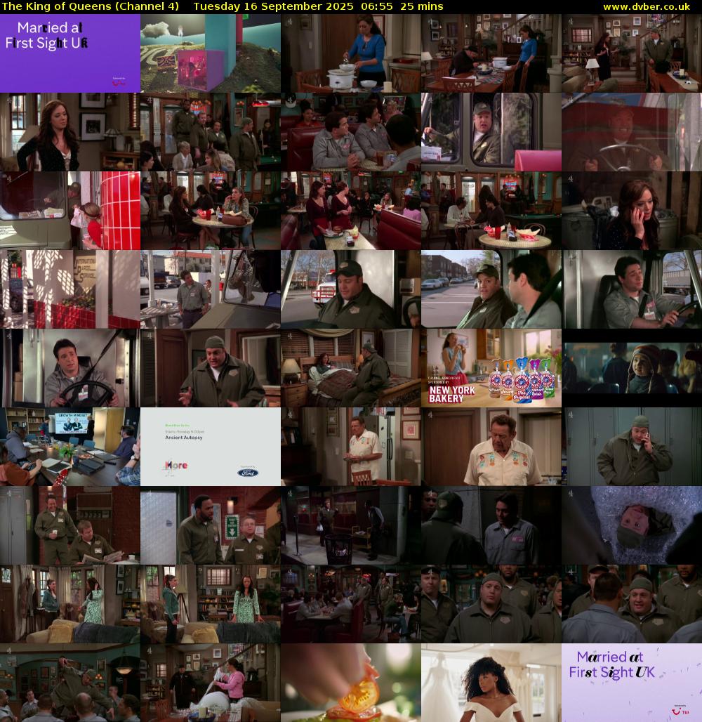 The King of Queens (Channel 4) Tuesday 16 September 2025 06:55 - 07:20