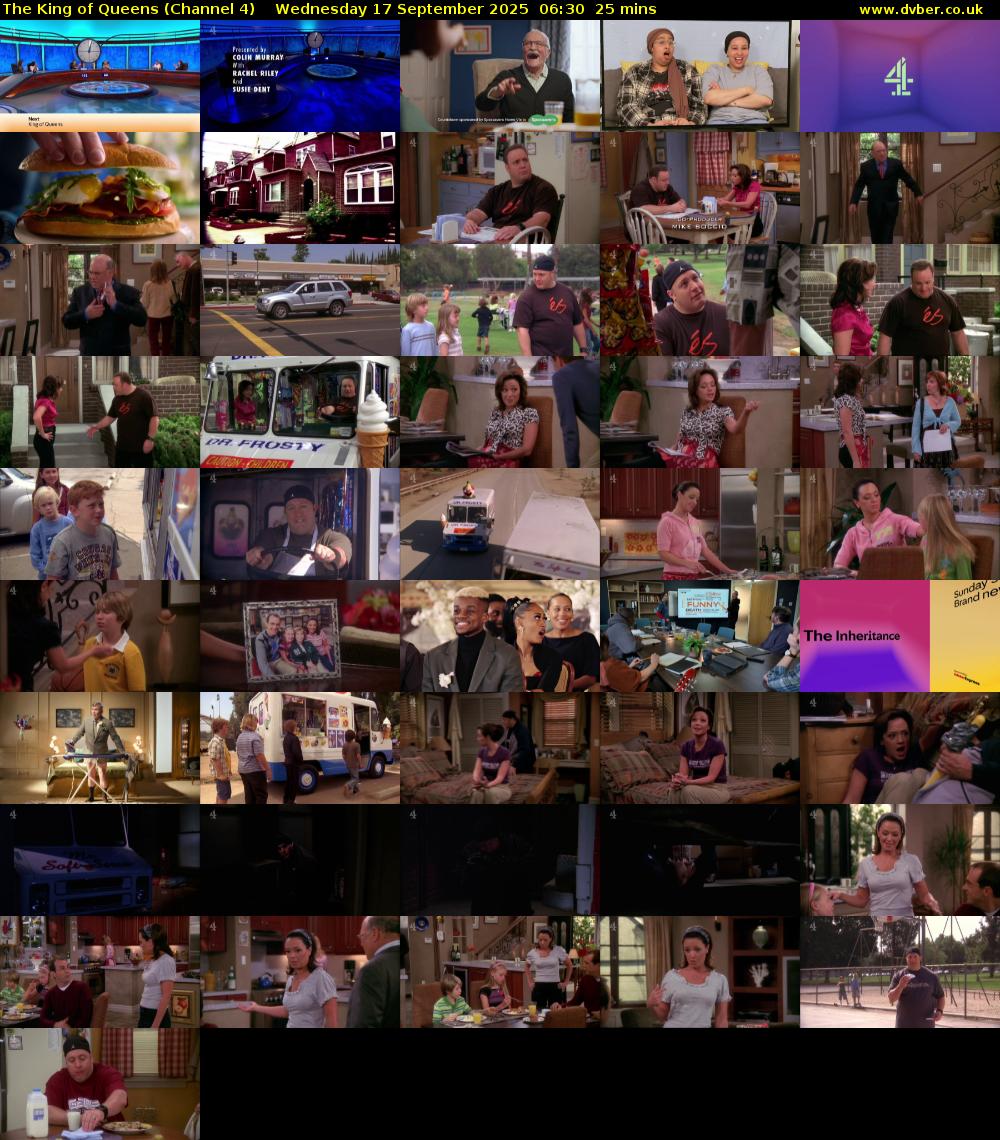 The King of Queens (Channel 4) Wednesday 17 September 2025 06:30 - 06:55