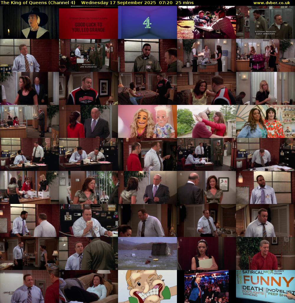 The King of Queens (Channel 4) Wednesday 17 September 2025 07:20 - 07:45
