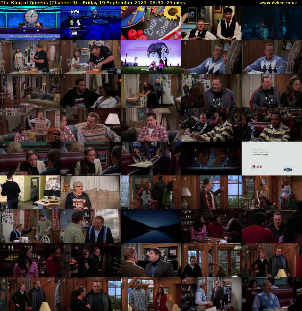 The King of Queens (Channel 4) Friday 19 September 2025 06:30 - 06:55