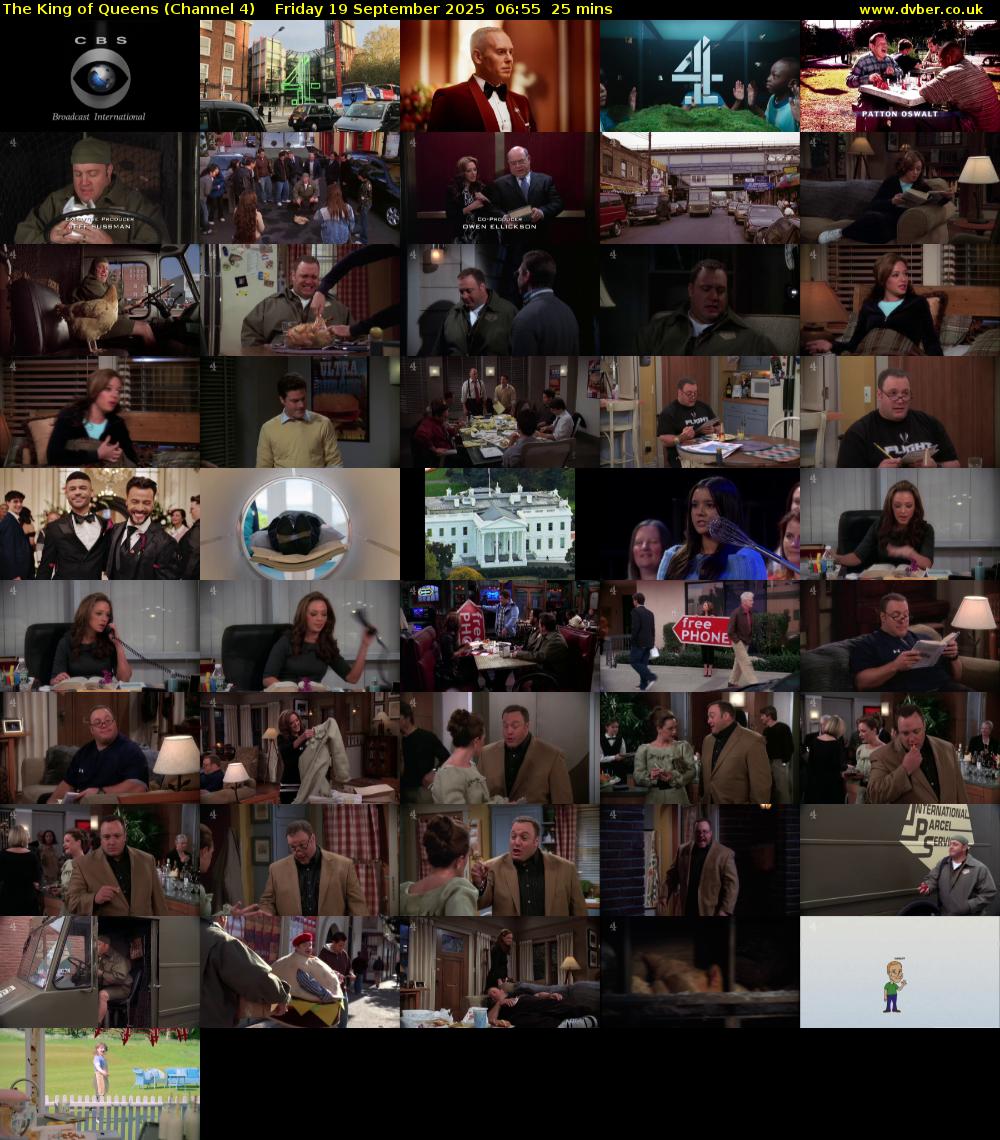 The King of Queens (Channel 4) Friday 19 September 2025 06:55 - 07:20