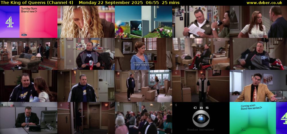 The King of Queens (Channel 4) Monday 22 September 2025 06:55 - 07:20