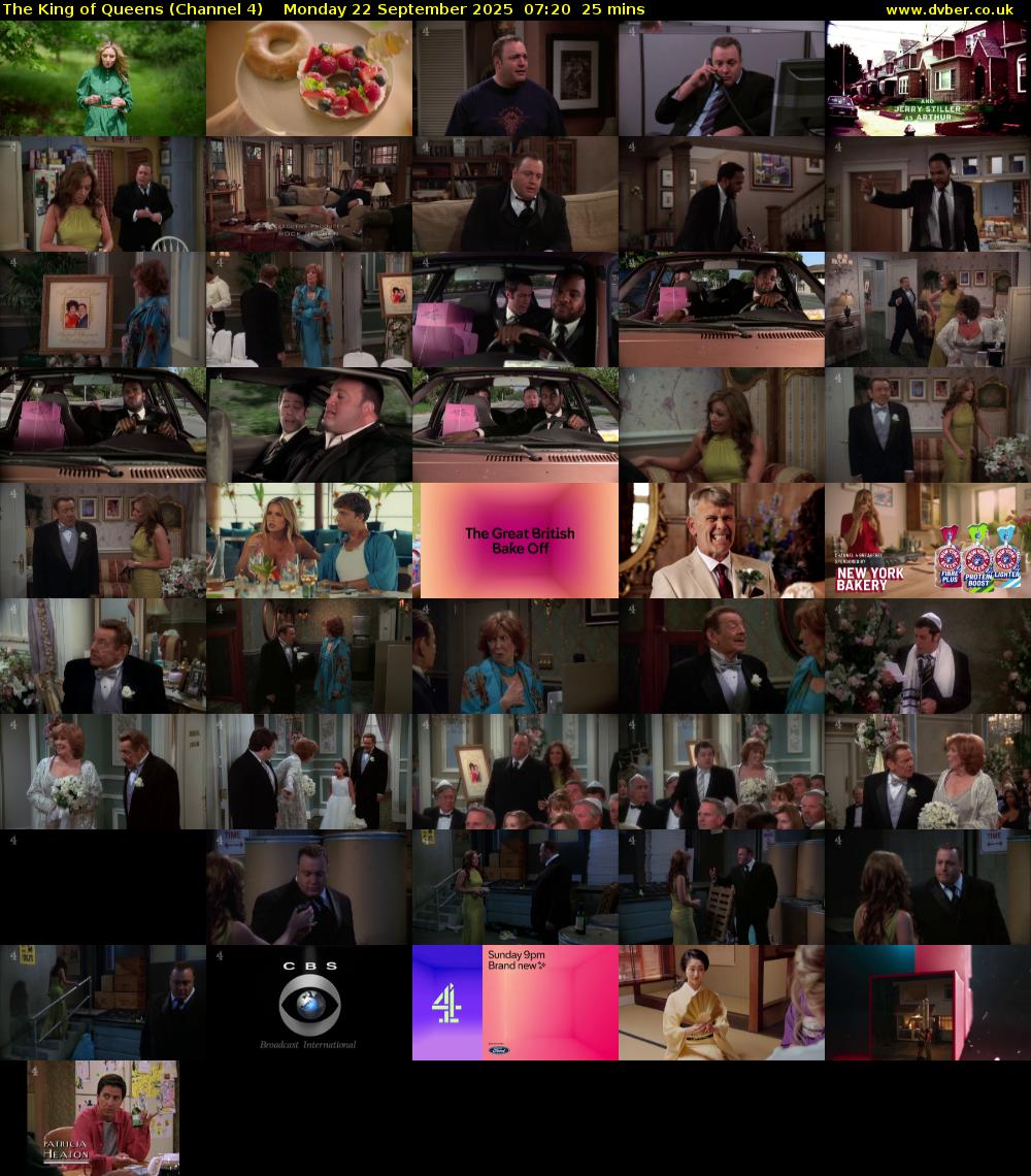 The King of Queens (Channel 4) Monday 22 September 2025 07:20 - 07:45