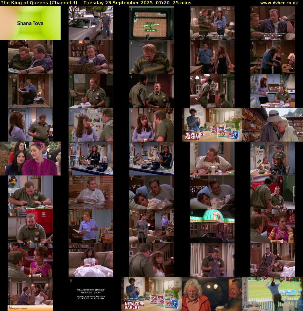 The King of Queens (Channel 4) Tuesday 23 September 2025 07:20 - 07:45