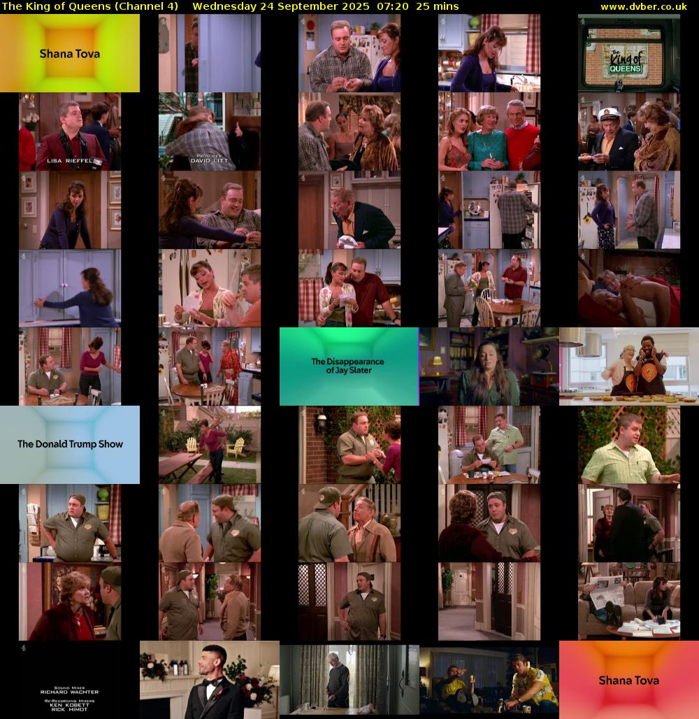 The King of Queens (Channel 4) Wednesday 24 September 2025 07:20 - 07:45