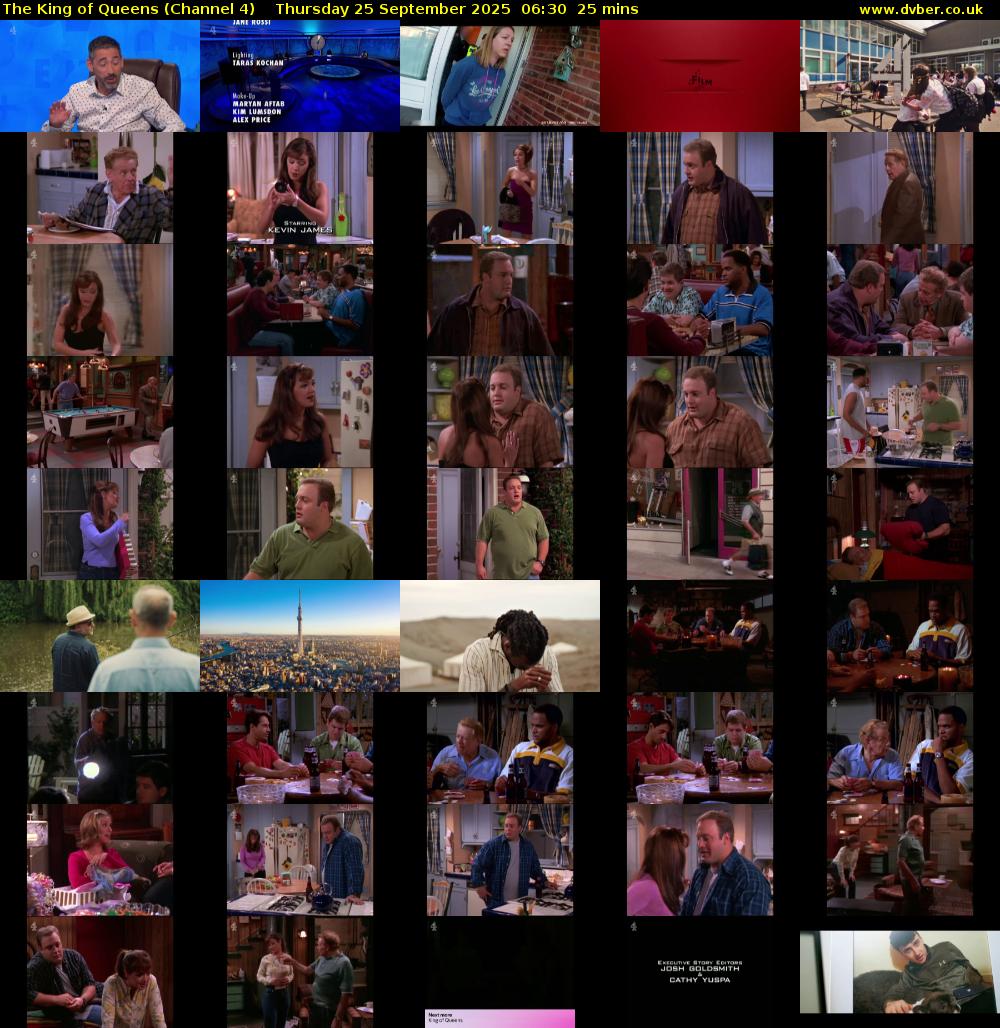 The King of Queens (Channel 4) Thursday 25 September 2025 06:30 - 06:55