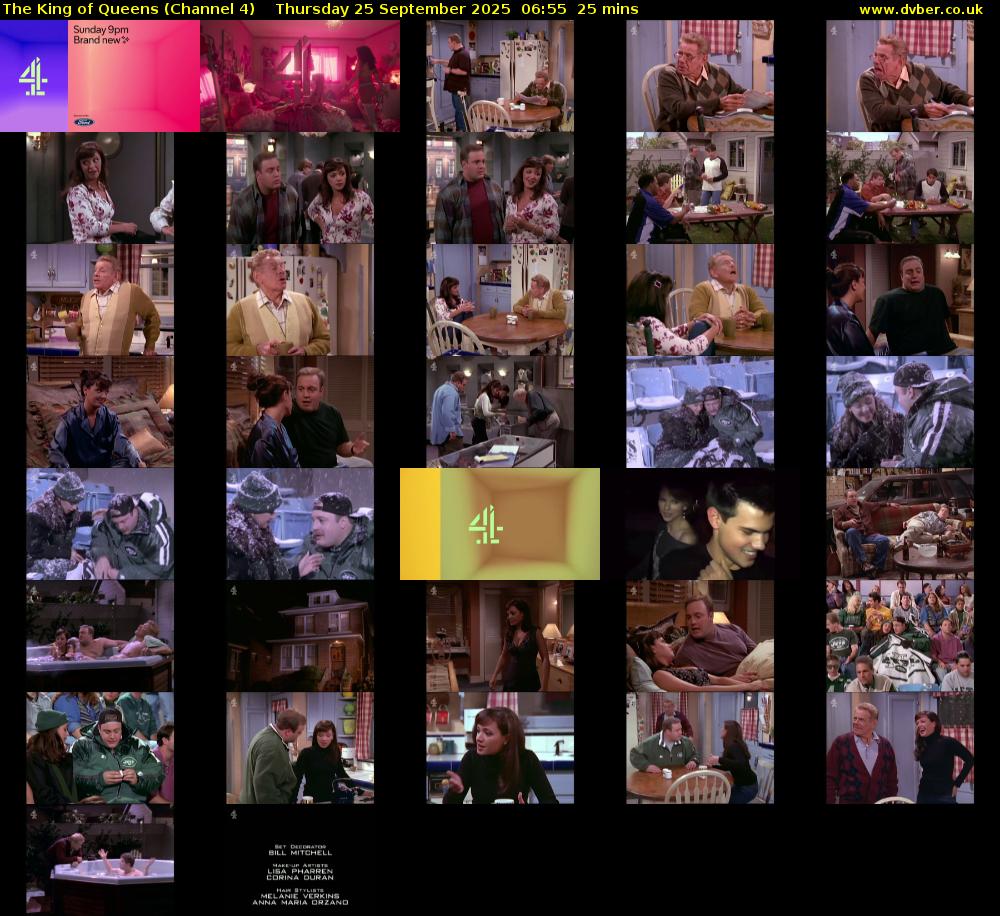 The King of Queens (Channel 4) Thursday 25 September 2025 06:55 - 07:20