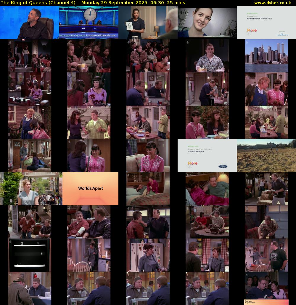 The King of Queens (Channel 4) Monday 29 September 2025 06:30 - 06:55
