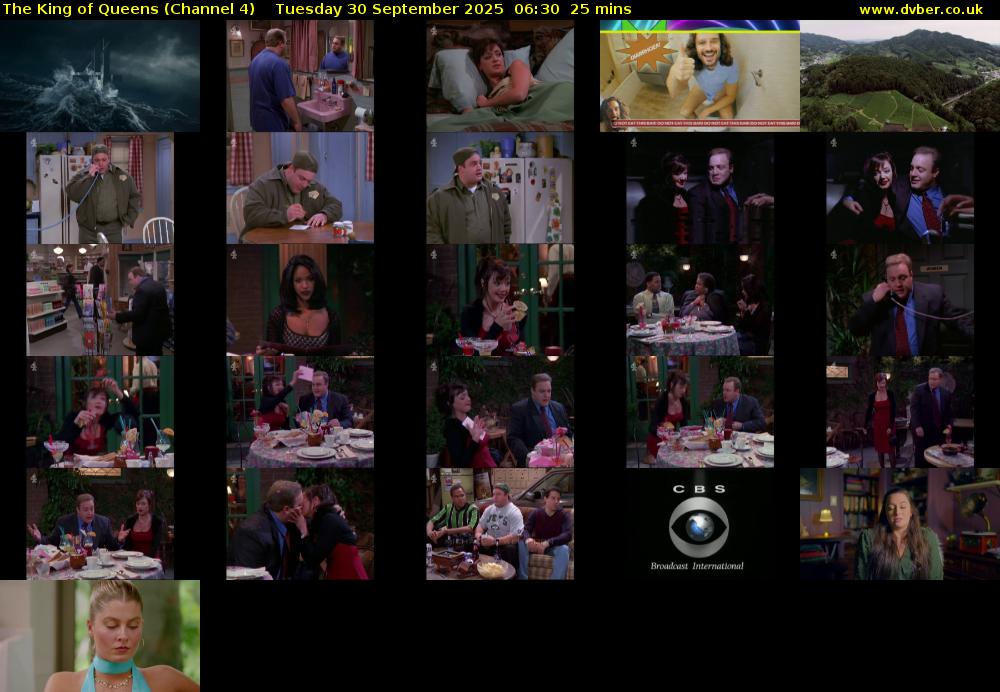 The King of Queens (Channel 4) Tuesday 30 September 2025 06:30 - 06:55