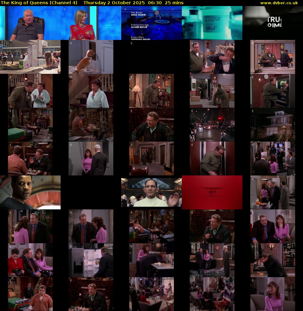 The King of Queens (Channel 4) Thursday 2 October 2025 06:30 - 06:55