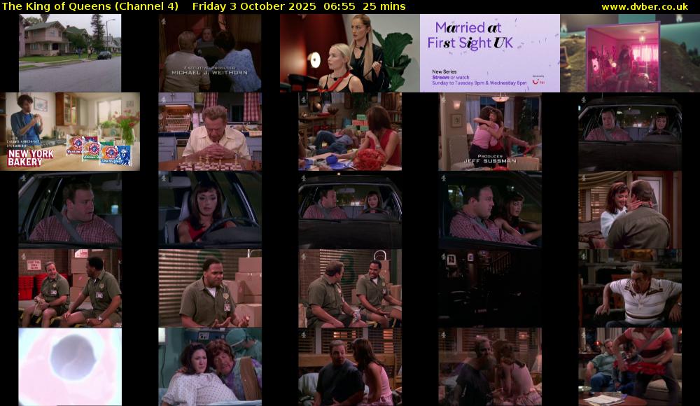 The King of Queens (Channel 4) Friday 3 October 2025 06:55 - 07:20