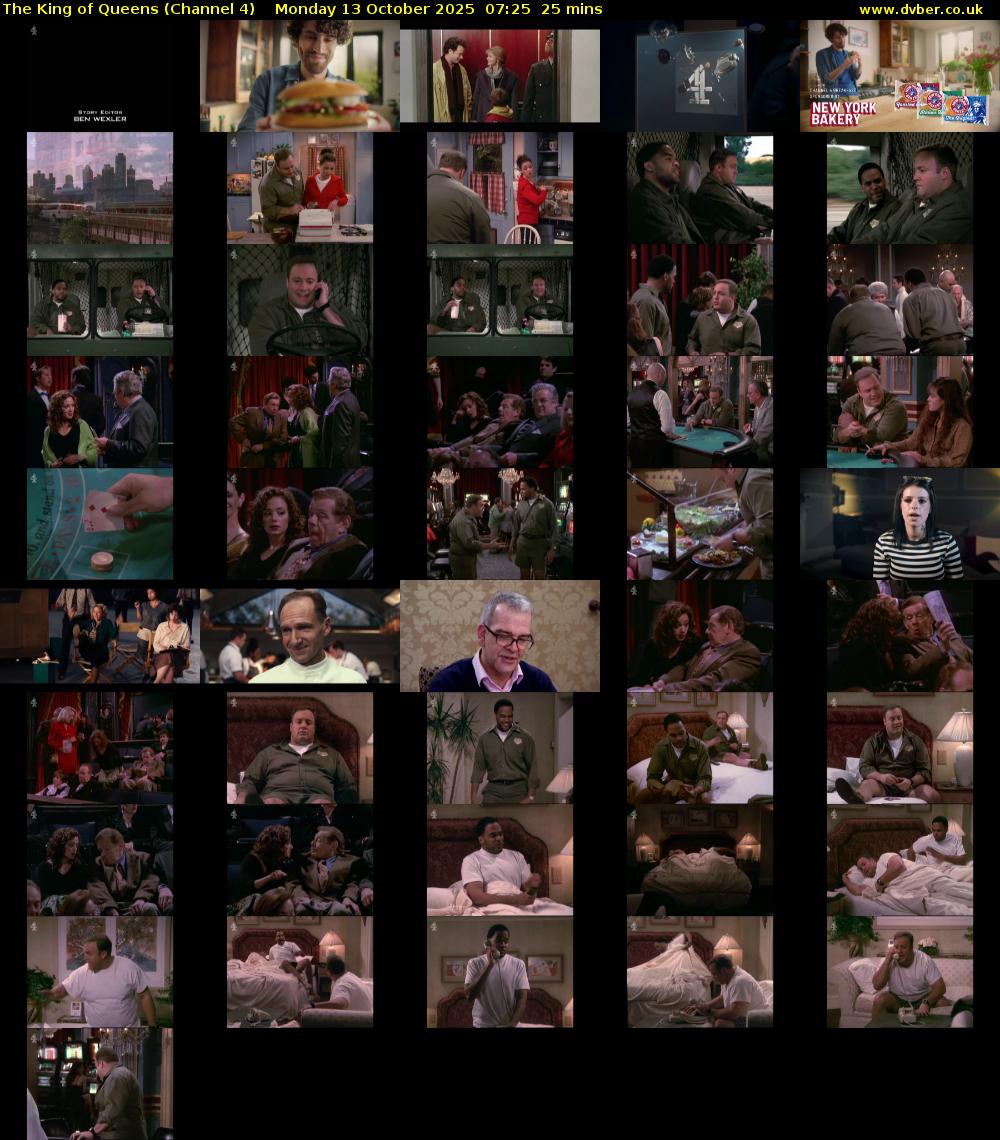 The King of Queens (Channel 4) Monday 13 October 2025 07:25 - 07:50