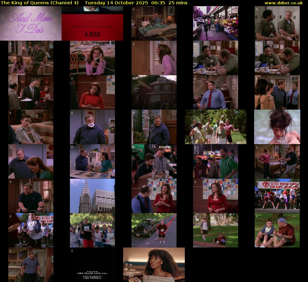 The King of Queens (Channel 4) Tuesday 14 October 2025 06:35 - 07:00