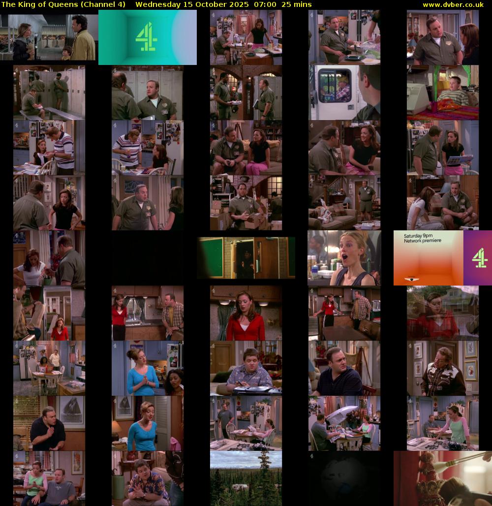 The King of Queens (Channel 4) Wednesday 15 October 2025 07:00 - 07:25