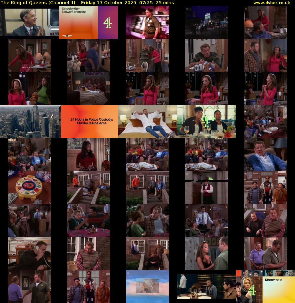 The King of Queens (Channel 4) Friday 17 October 2025 07:25 - 07:50
