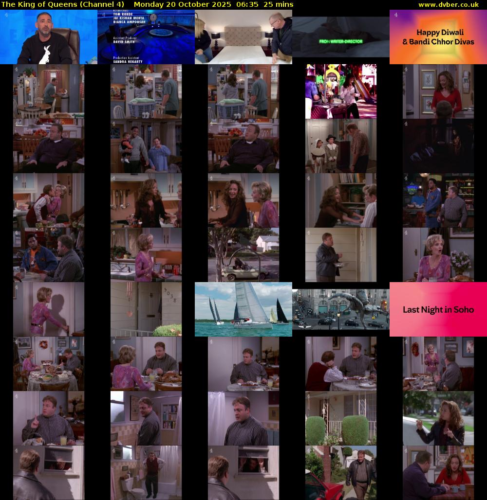 The King of Queens (Channel 4) Monday 20 October 2025 06:35 - 07:00