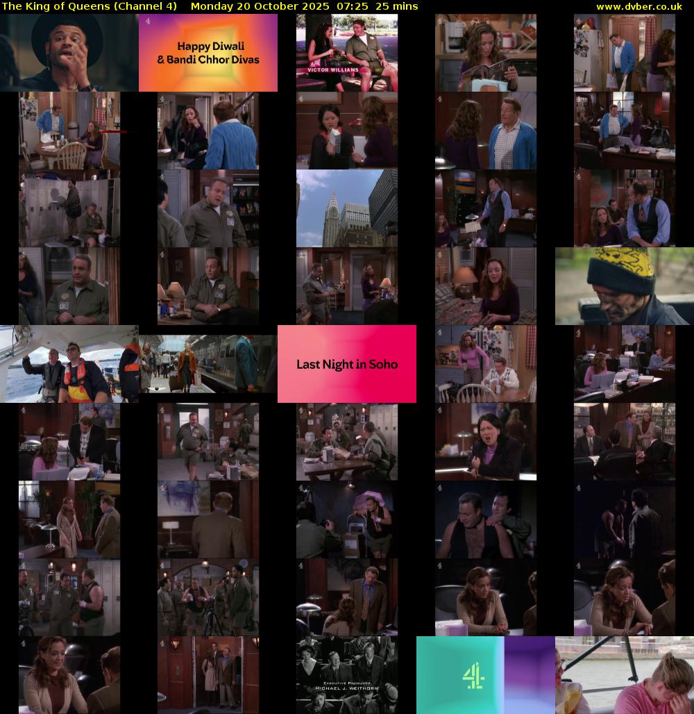 The King of Queens (Channel 4) Monday 20 October 2025 07:25 - 07:50