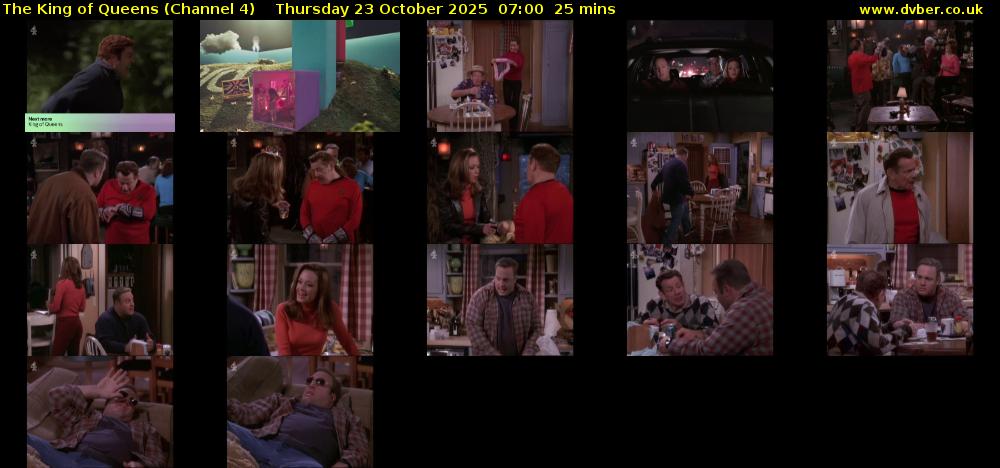 The King of Queens (Channel 4) Thursday 23 October 2025 07:00 - 07:25