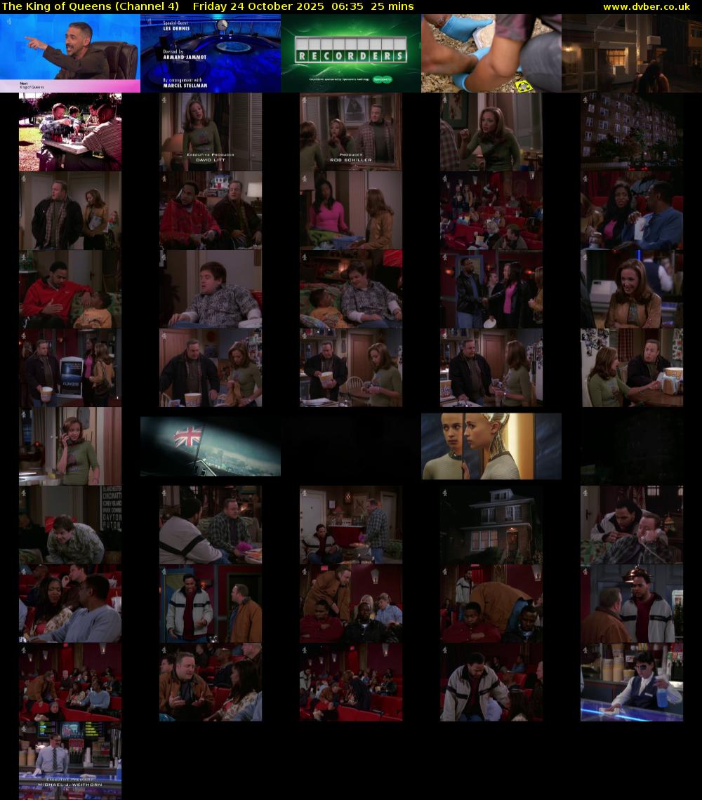 The King of Queens (Channel 4) Friday 24 October 2025 06:35 - 07:00