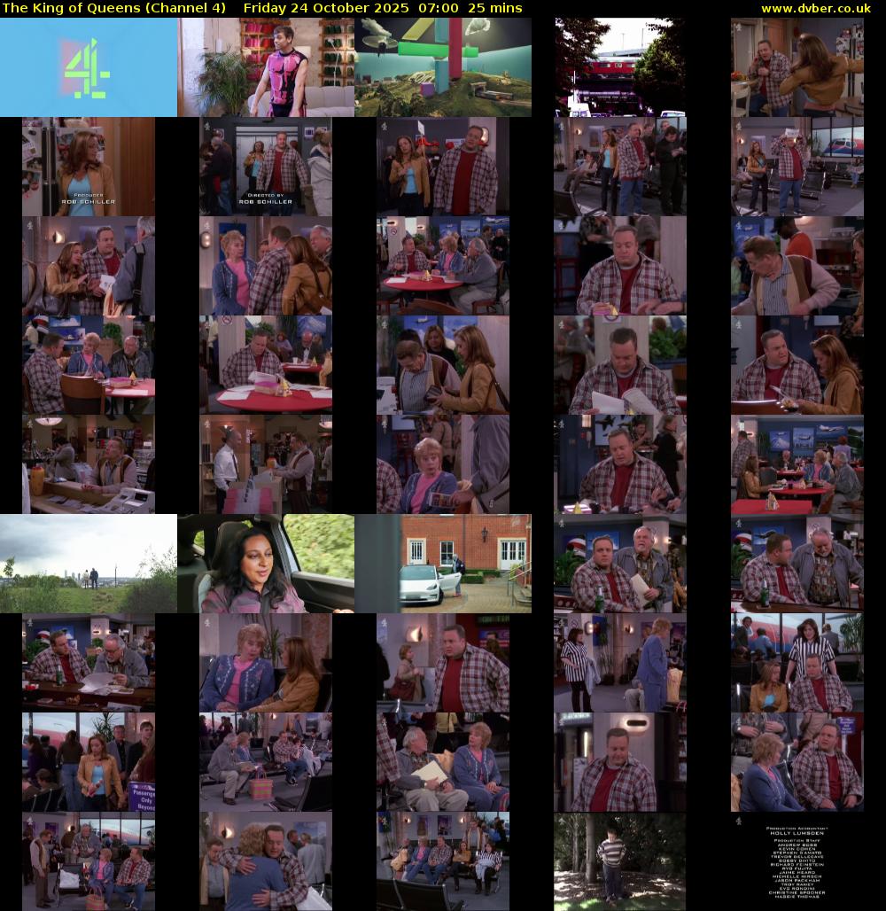 The King of Queens (Channel 4) Friday 24 October 2025 07:00 - 07:25