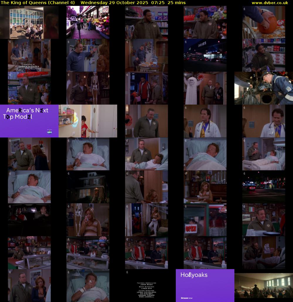 The King of Queens (Channel 4) Wednesday 29 October 2025 07:25 - 07:50