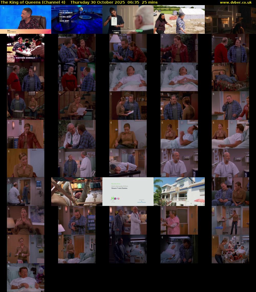 The King of Queens (Channel 4) Thursday 30 October 2025 06:35 - 07:00