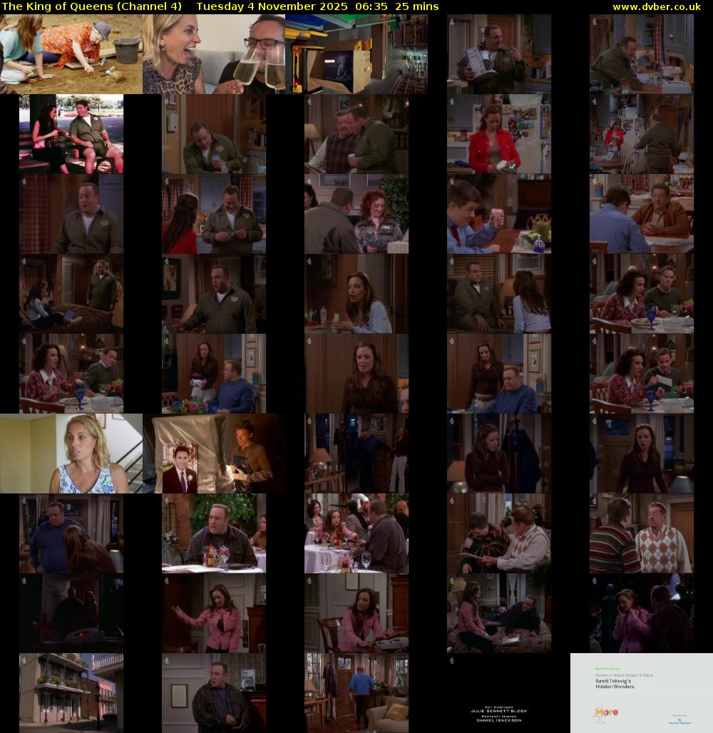 The King of Queens (Channel 4) Tuesday 4 November 2025 06:35 - 07:00