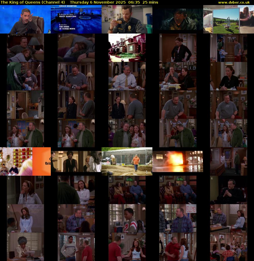 The King of Queens (Channel 4) Thursday 6 November 2025 06:35 - 07:00
