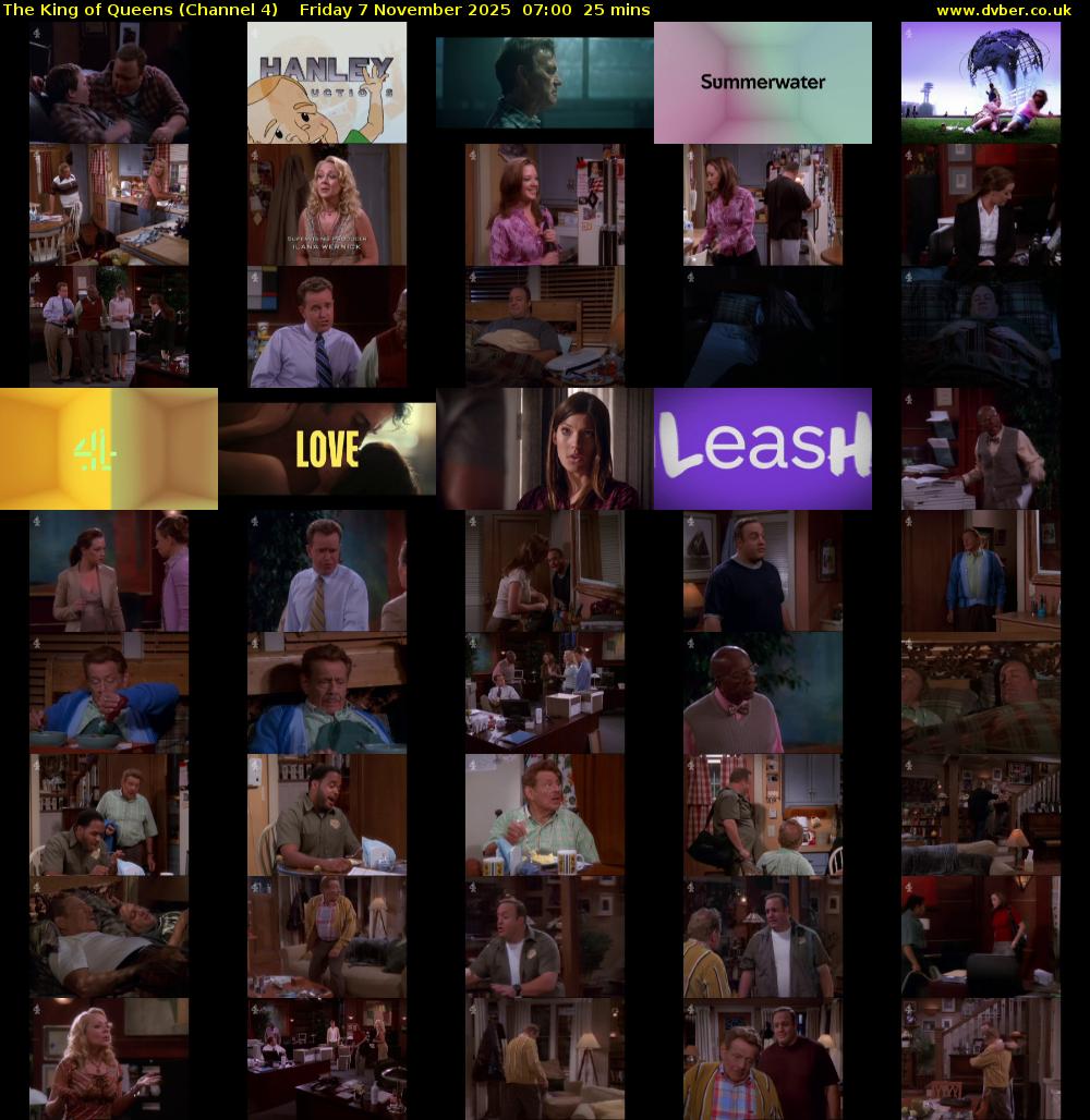 The King of Queens (Channel 4) Friday 7 November 2025 07:00 - 07:25