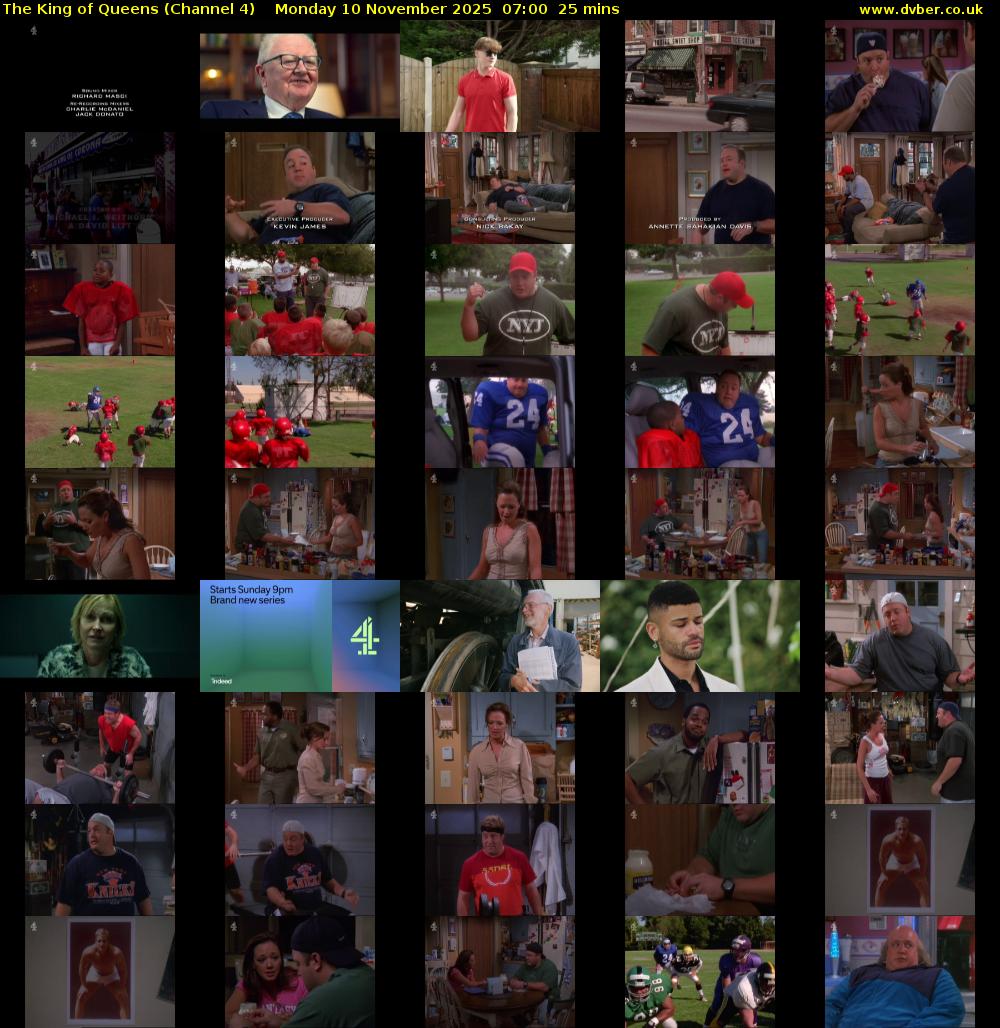 The King of Queens (Channel 4) Monday 10 November 2025 07:00 - 07:25