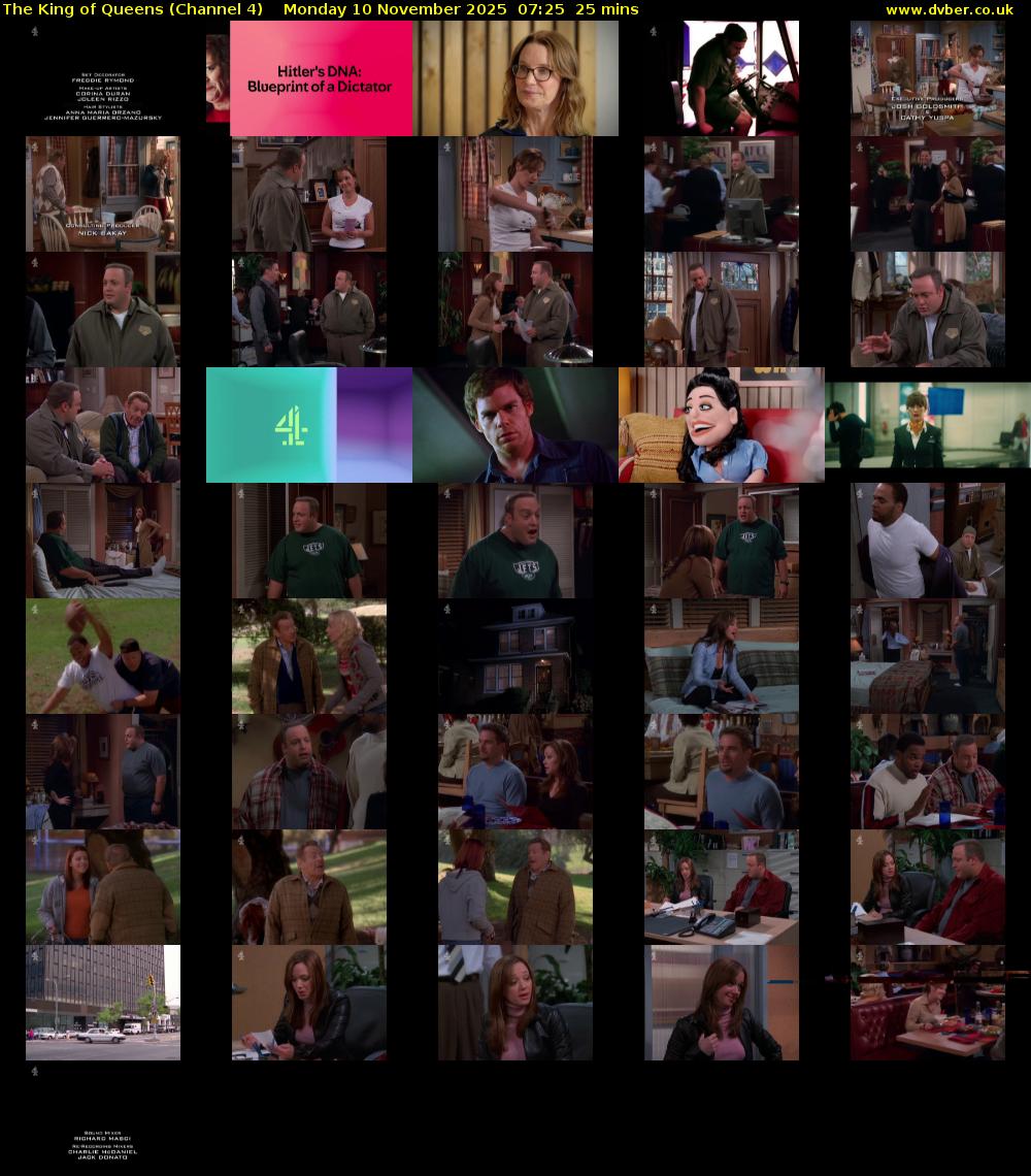 The King of Queens (Channel 4) Monday 10 November 2025 07:25 - 07:50