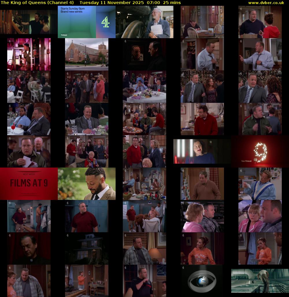The King of Queens (Channel 4) Tuesday 11 November 2025 07:00 - 07:25