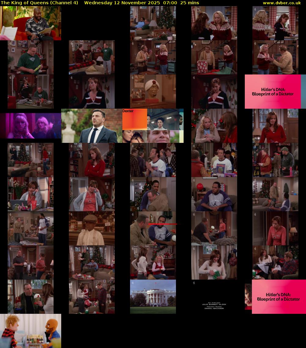 The King of Queens (Channel 4) Wednesday 12 November 2025 07:00 - 07:25